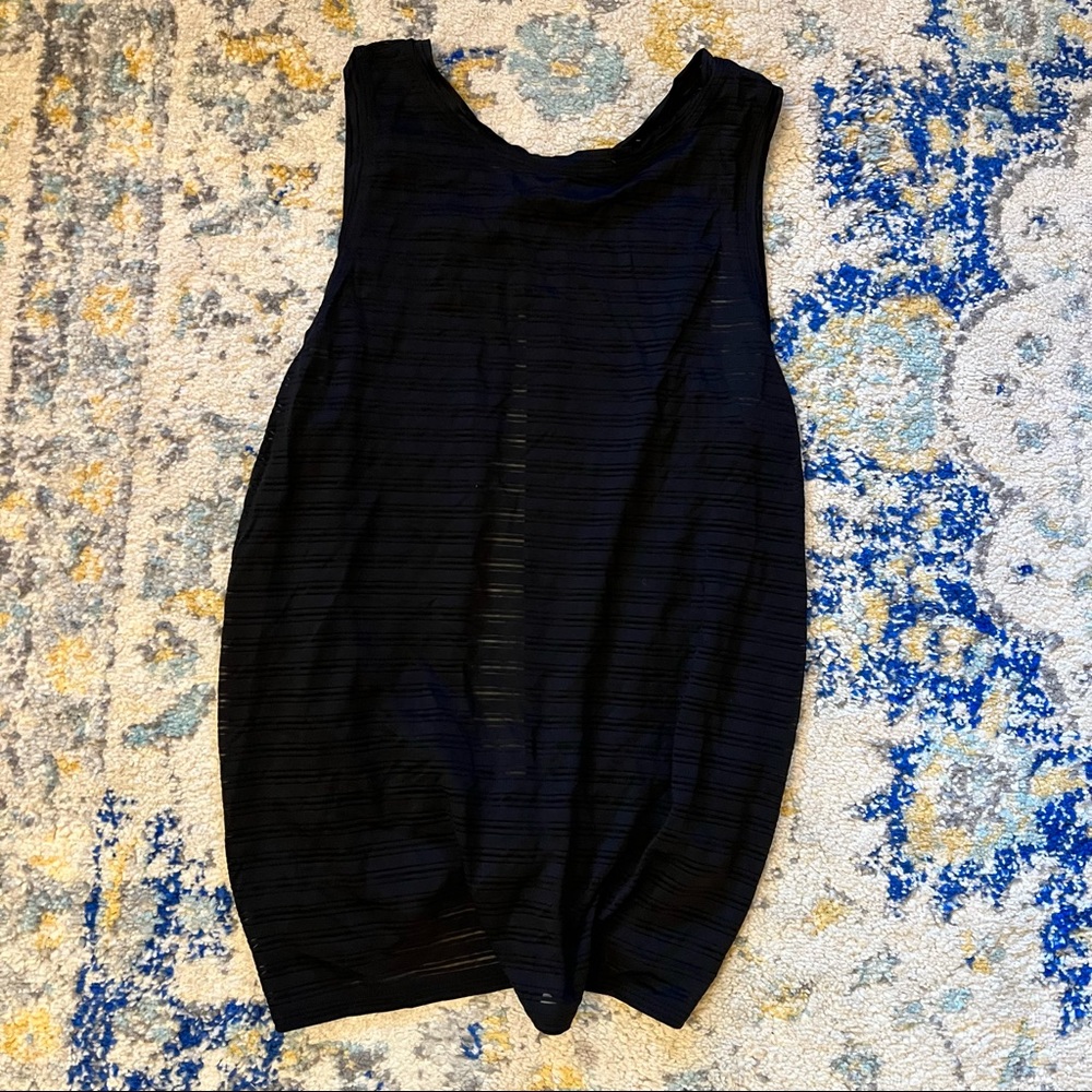 Lululemon Back Tie Sheer Workout Top
